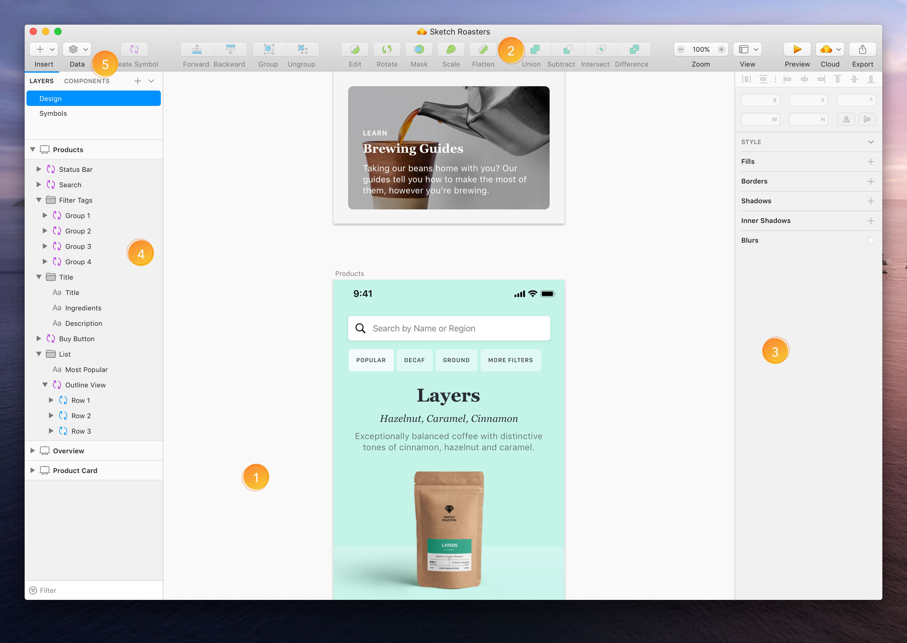 Sketch UI